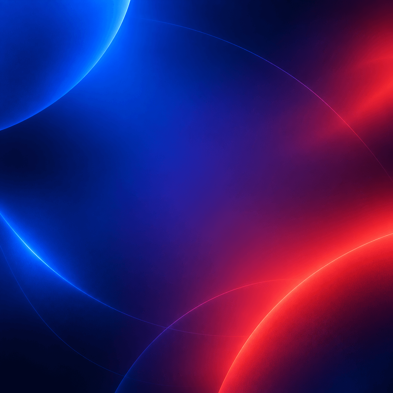 Blue and coral orbital background without a logo